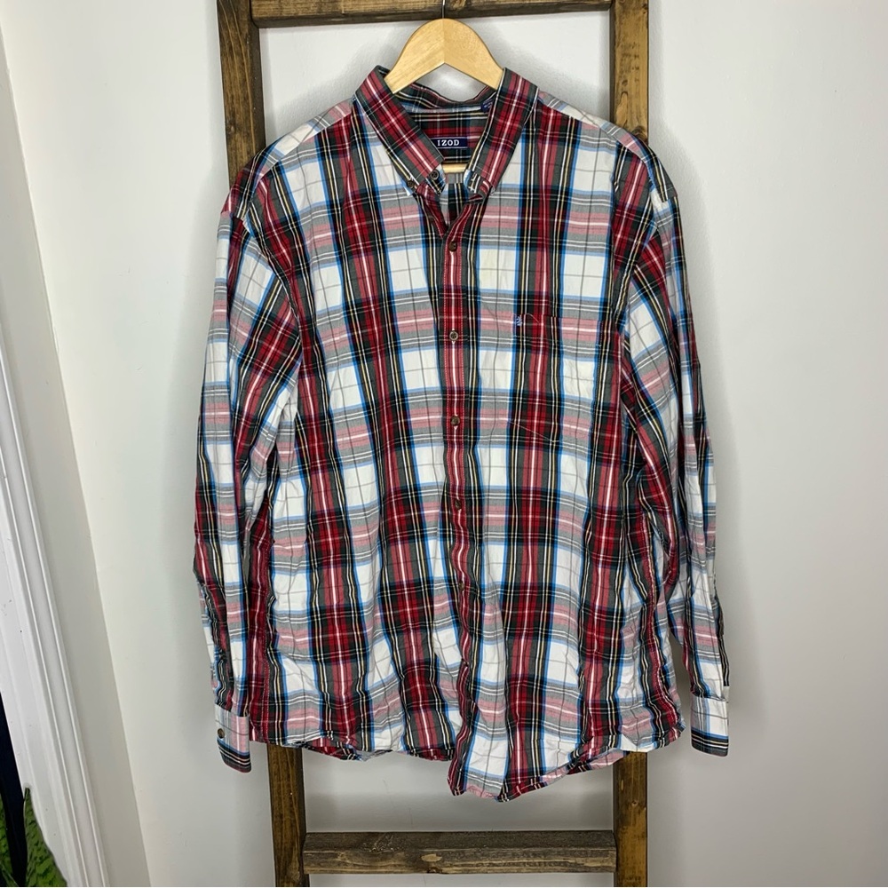 IZOD Men’s Plaid Button Down Shirt